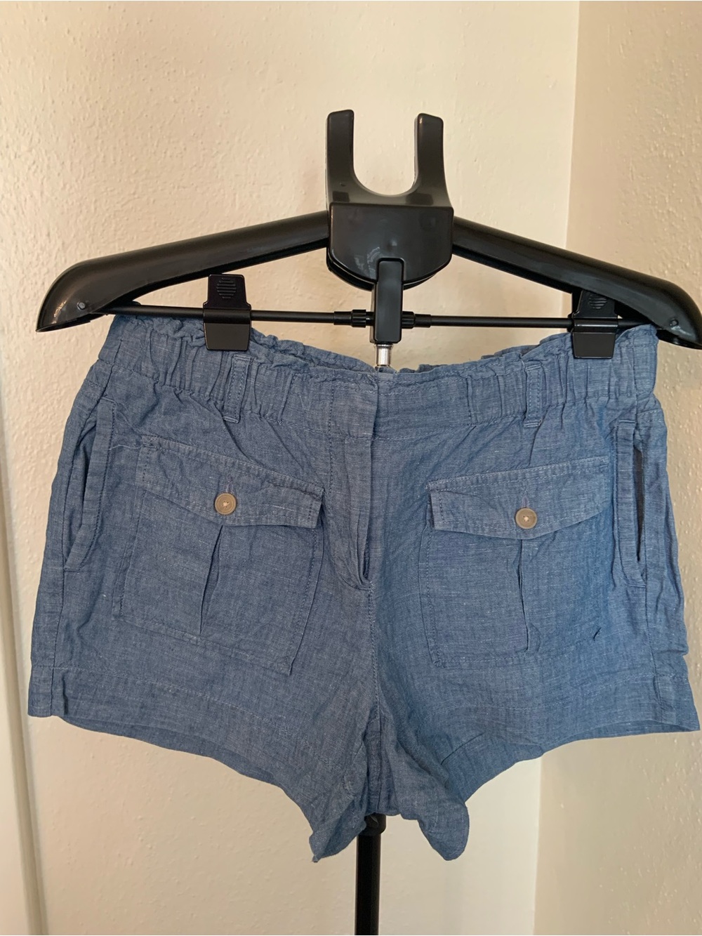 Loft Women’s Casual Elastic Waist Blue Shorts Size Small